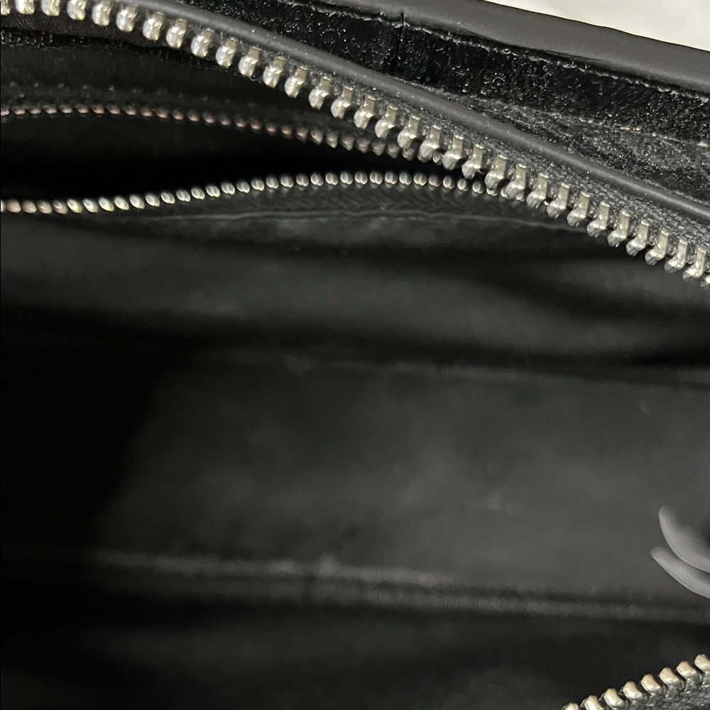 Zara Black Patent Leather Rectangular Shoulder Ba… - image 4